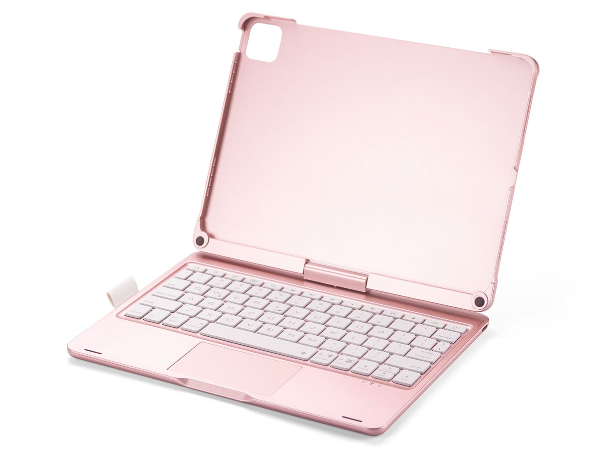 Toetsenbord Case 360 met Muis Trackpad Roze - iPad Air 11