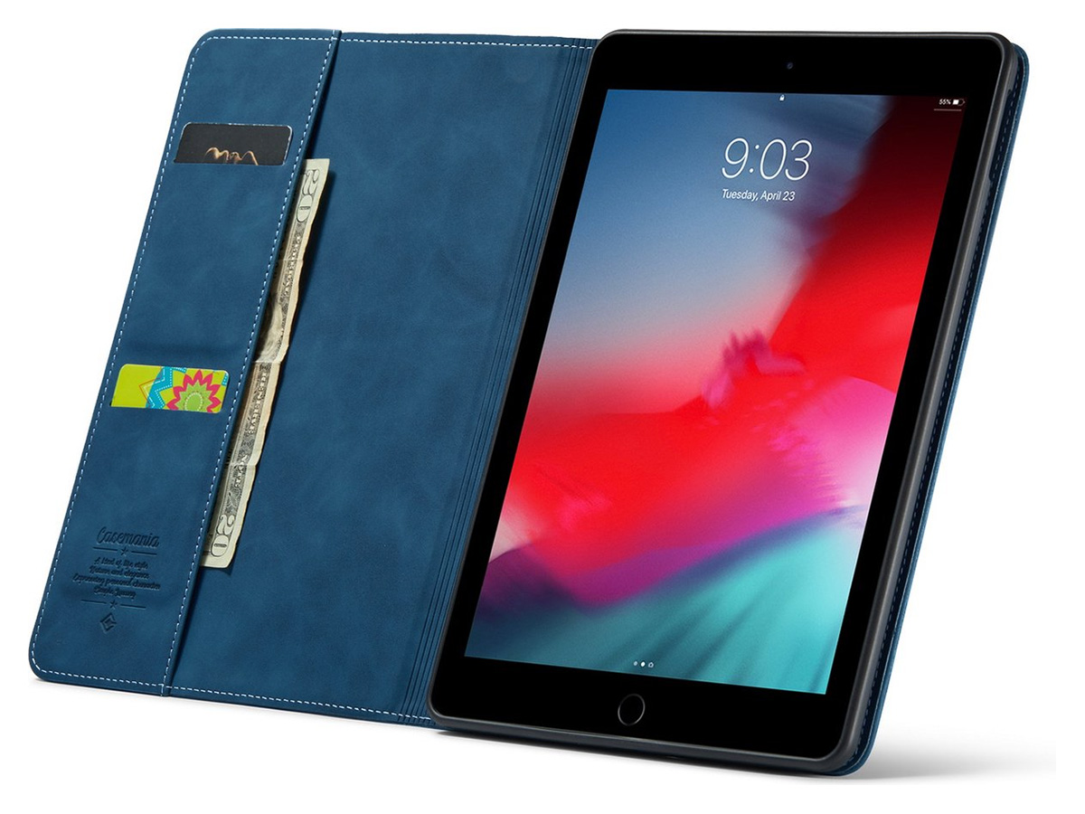 CaseMe Slim Stand Folio Case Donkerblauw - iPad Mini 6 hoesje