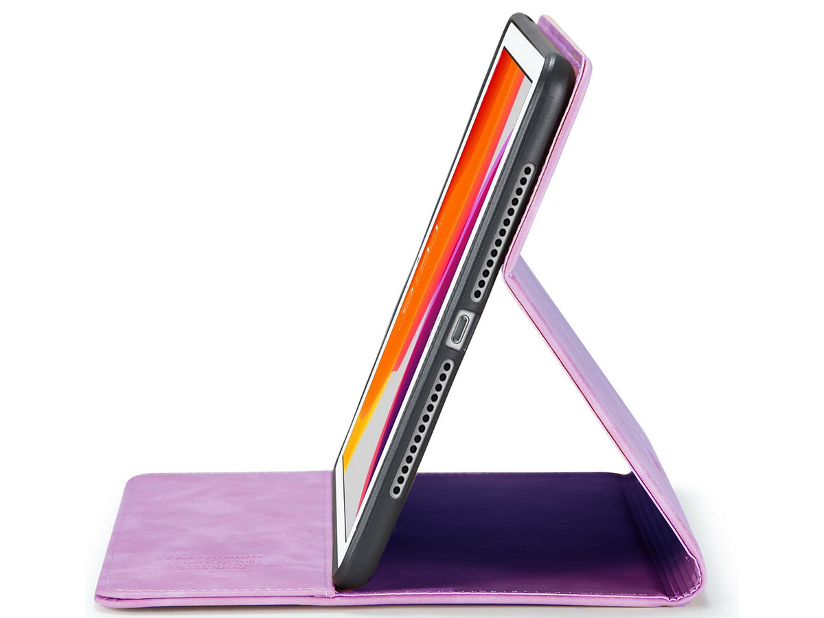 CaseMania Slim Stand Folio Case Lila Paars - iPad Mini 6 hoesje