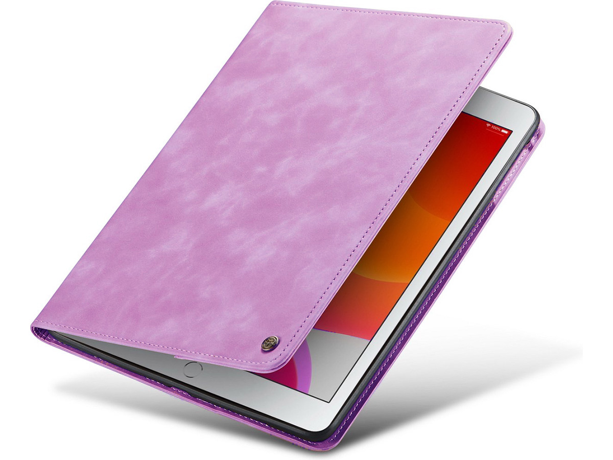 CaseMania Slim Stand Folio Case Lila Paars - iPad Mini 6 hoesje