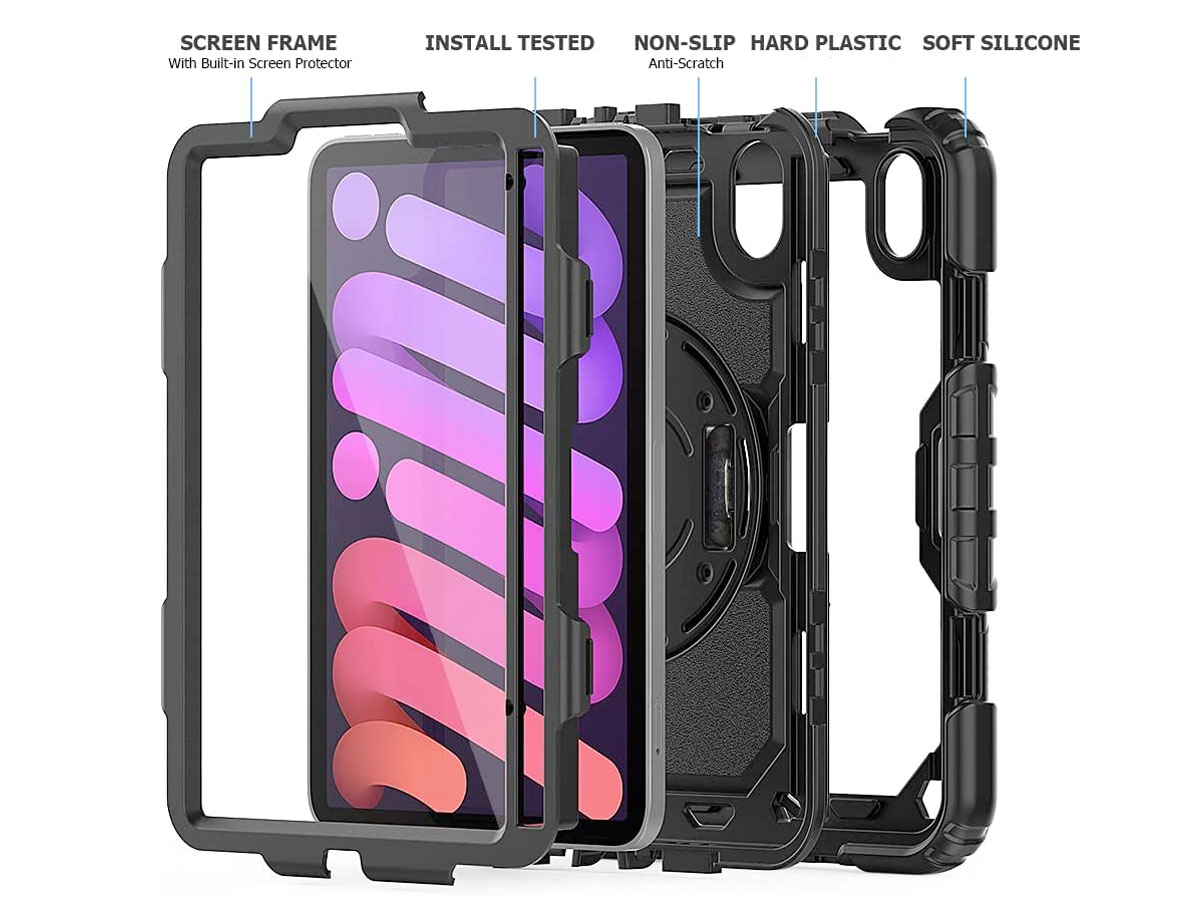 Rugged Airstrap Handvat Case - Heavy Duty iPad mini 6 Hoes