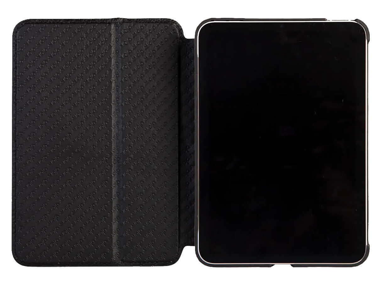 Vaja Libretto Leather Case Zwart - iPad Mini 6 Hoesje Leer