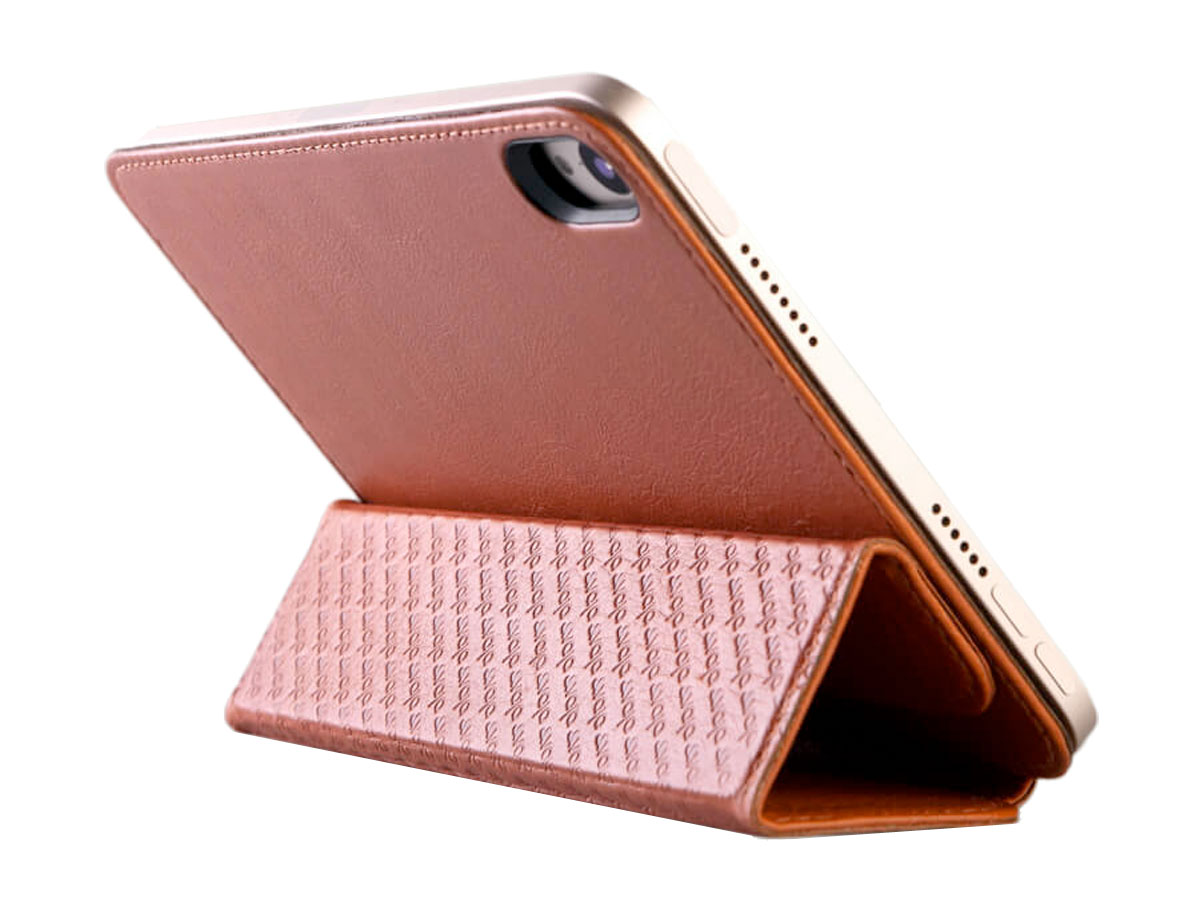 Vaja Nuova Pelle Leather Case Cognac - iPad mini 6 Hoesje