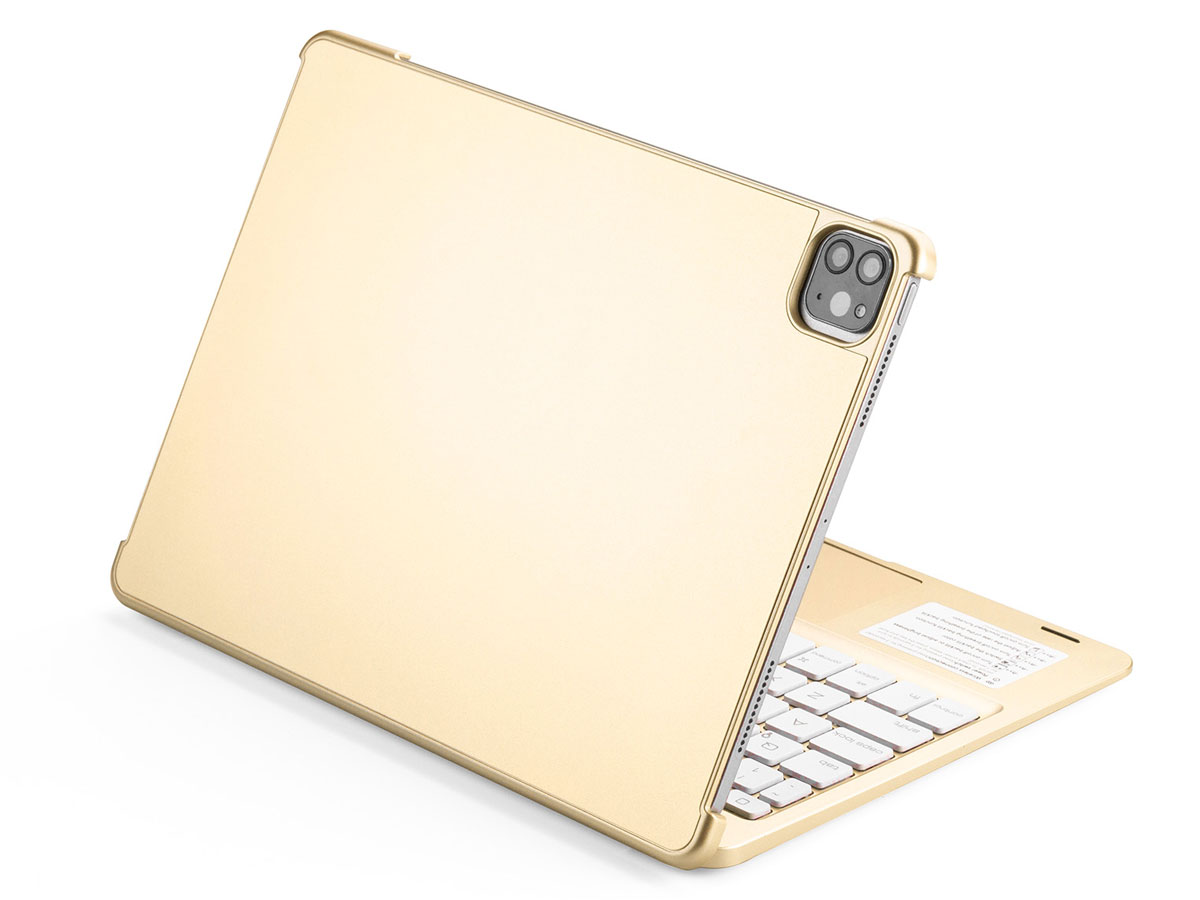 Toetsenbord Case met Muis Trackpad Goud - iPad Pro 11 Hoesje