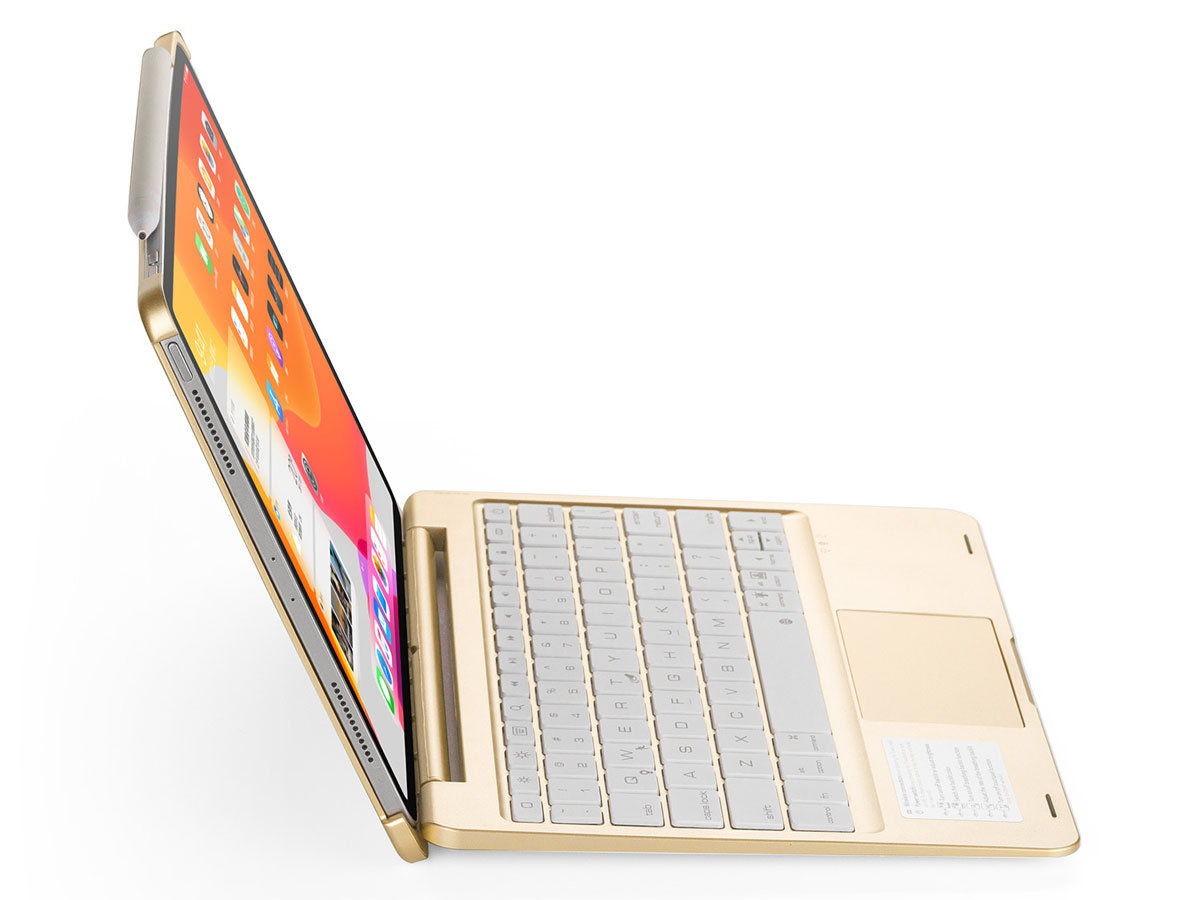 Toetsenbord Case met Muis Trackpad Goud - iPad Pro 11 Hoesje