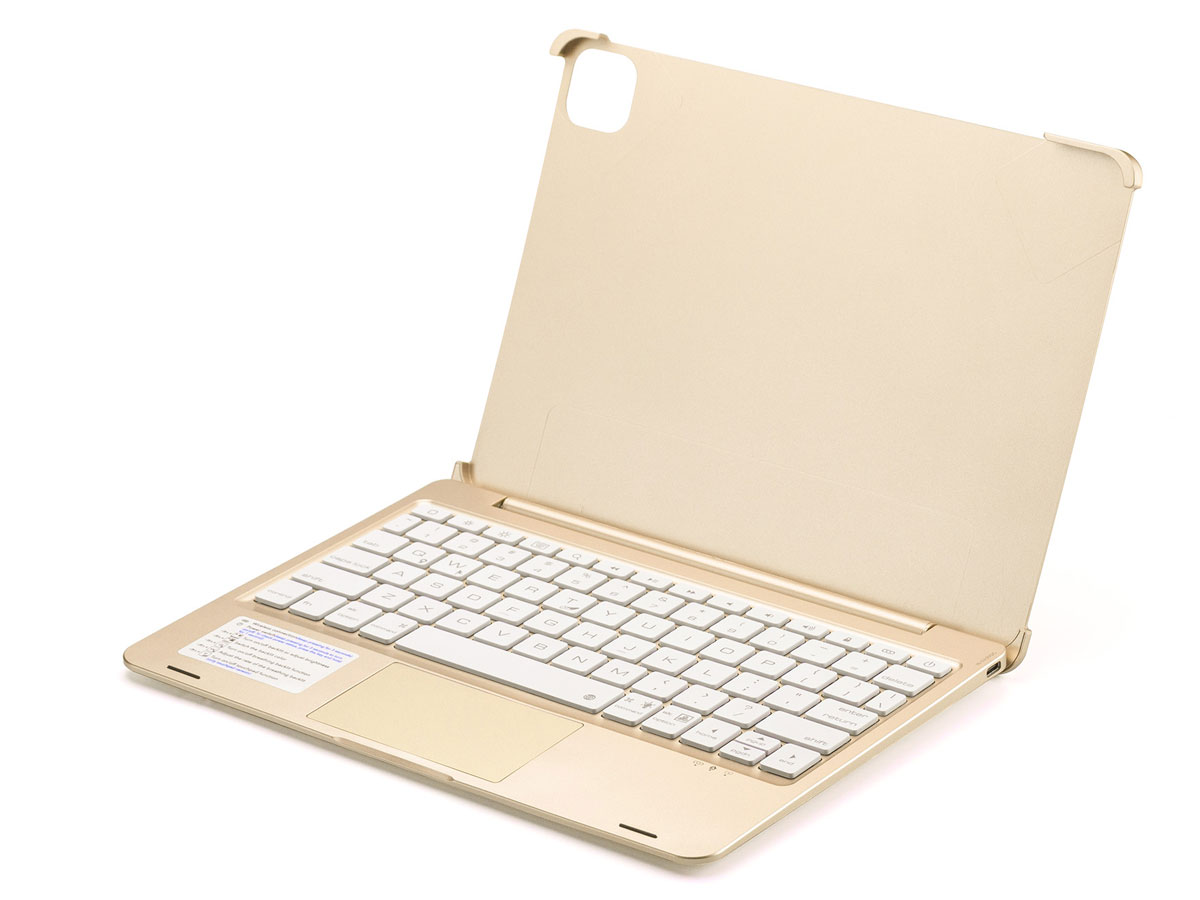 Toetsenbord Case met Muis Trackpad Goud - iPad Pro 11 Hoesje