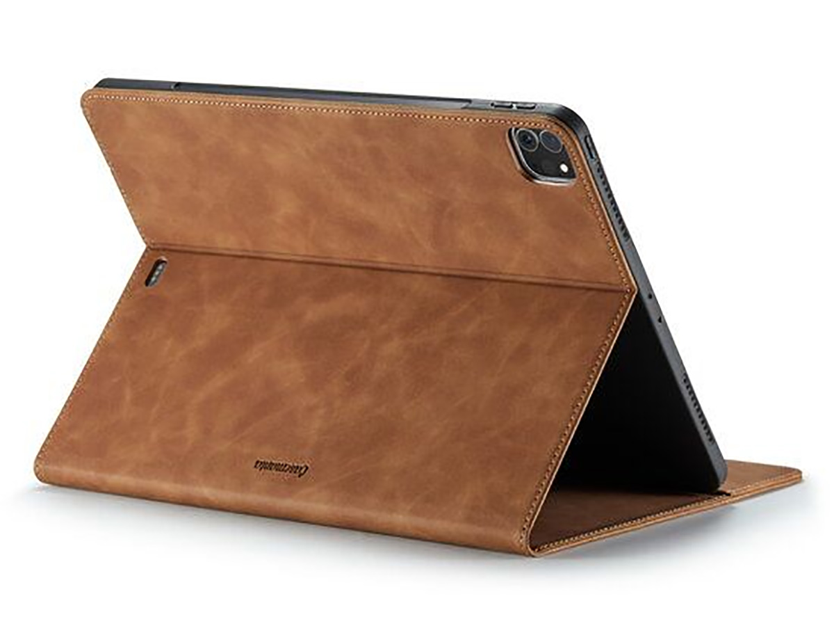 CaseMe Slim Stand Folio Case Cognac - iPad Pro 11 hoesje