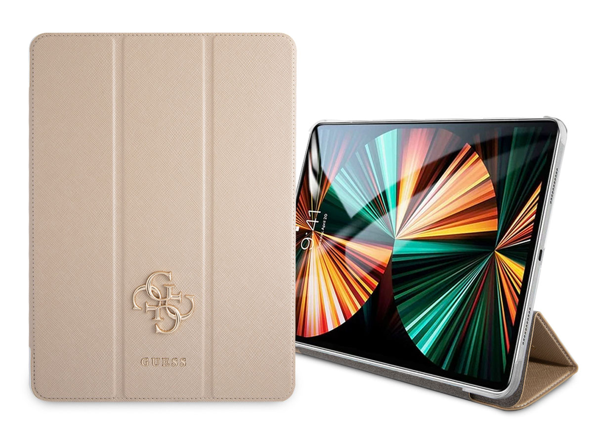 Guess Saffiano Folio Case Goud - iPad Pro 11 hoesje