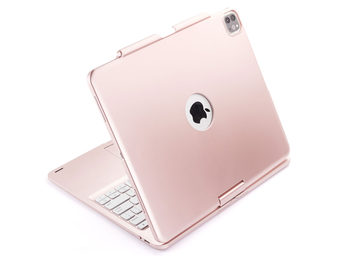 Toetsenbord Case 360 met Muis Trackpad Rosé - iPad Pro 12.9 (2018/2020) Hoesje