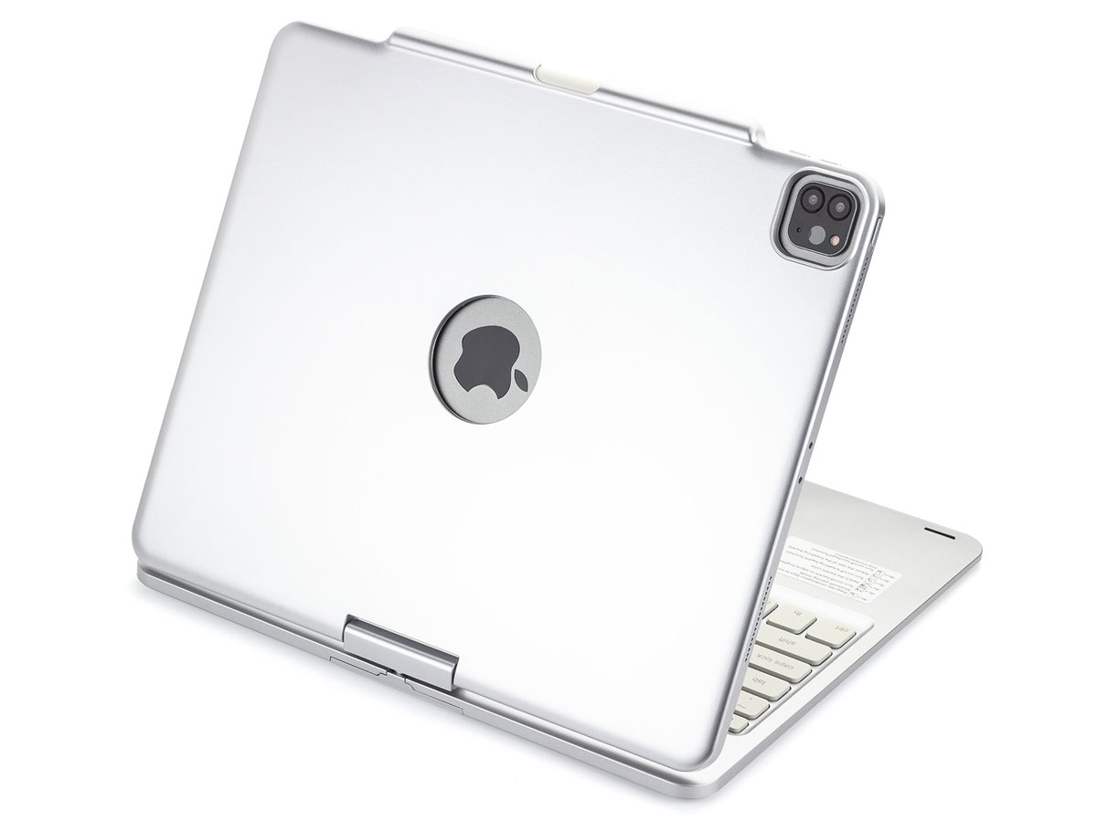 Toetsenbord Case 360 met Muis Trackpad Zilver - iPad Pro 12.9 Hoesje