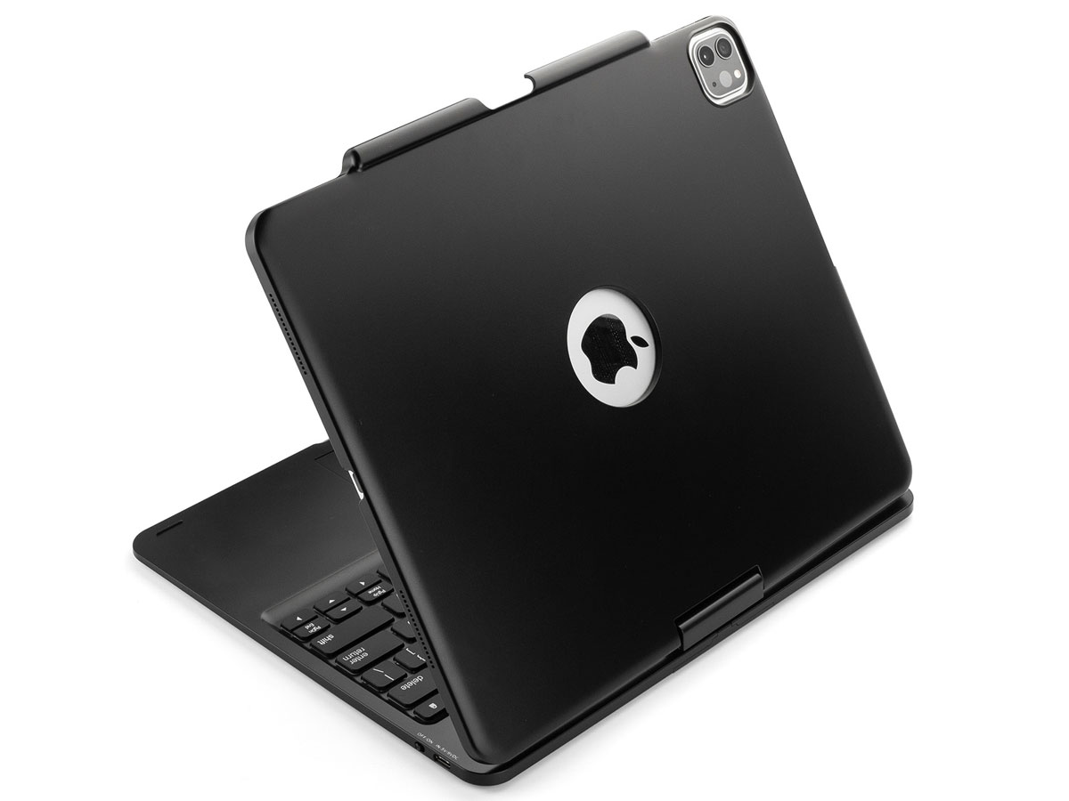 Toetsenbord Case 360 met Muis Trackpad Zwart - iPad Pro 12.9 (2018/2020) Hoesje
