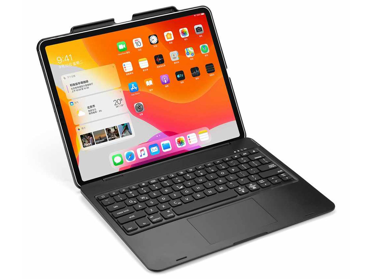 Toetsenbord Case met Muis Trackpad Rosé - iPad Pro 12.9 (2018/2020) Hoesje