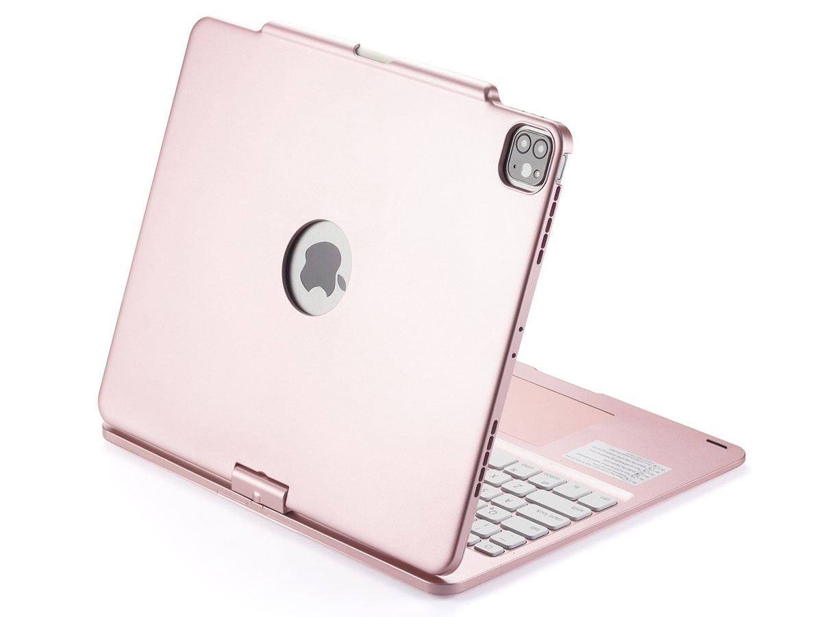 Toetsenbord Case 360 met Muis Trackpad Rosé - iPad Pro 12.9 Hoesje