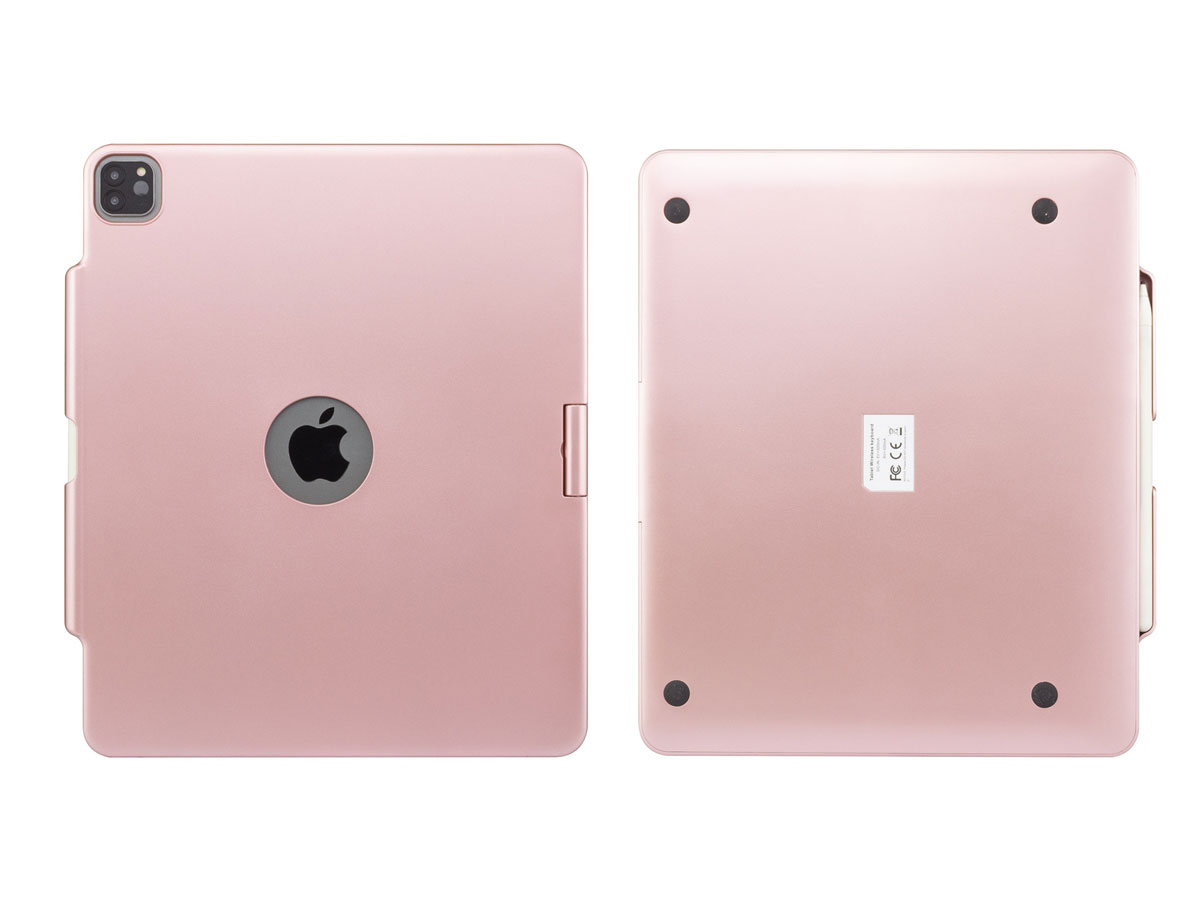 Toetsenbord Case 360 met Muis Trackpad Rosé - iPad Pro 12.9 Hoesje