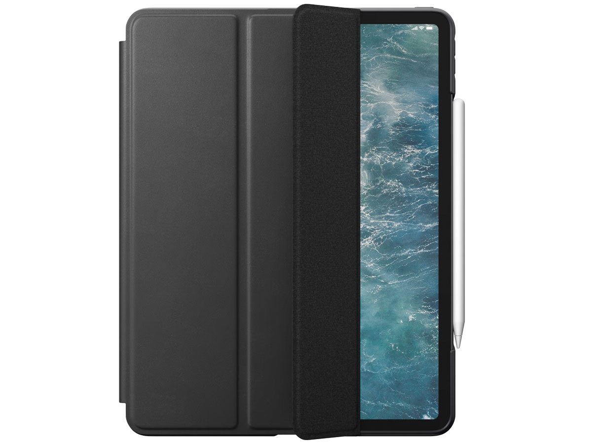 Nomad Modern Leather Folio Zwart - Leren iPad Pro 12.9 hoesje