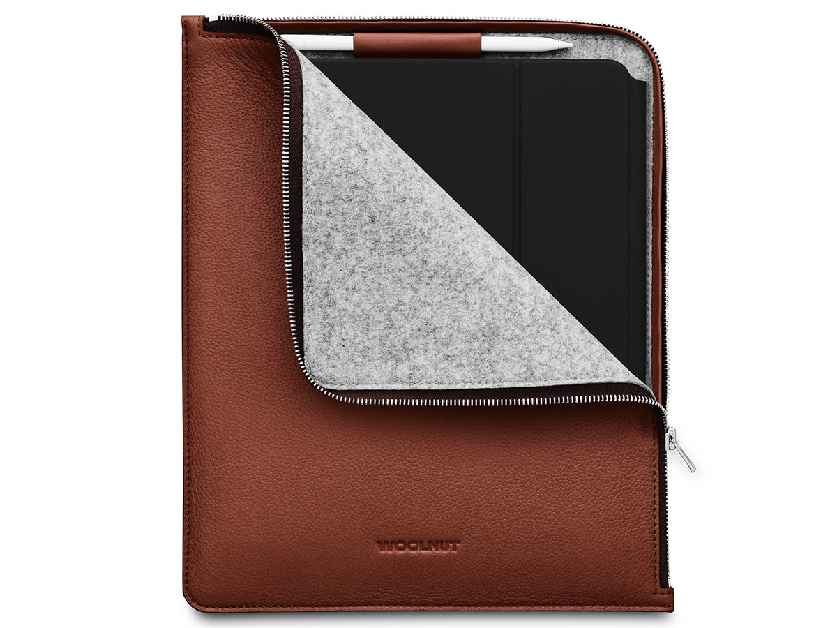 Woolnut Leather Folio Cognac - iPad Air/Pro 12.9