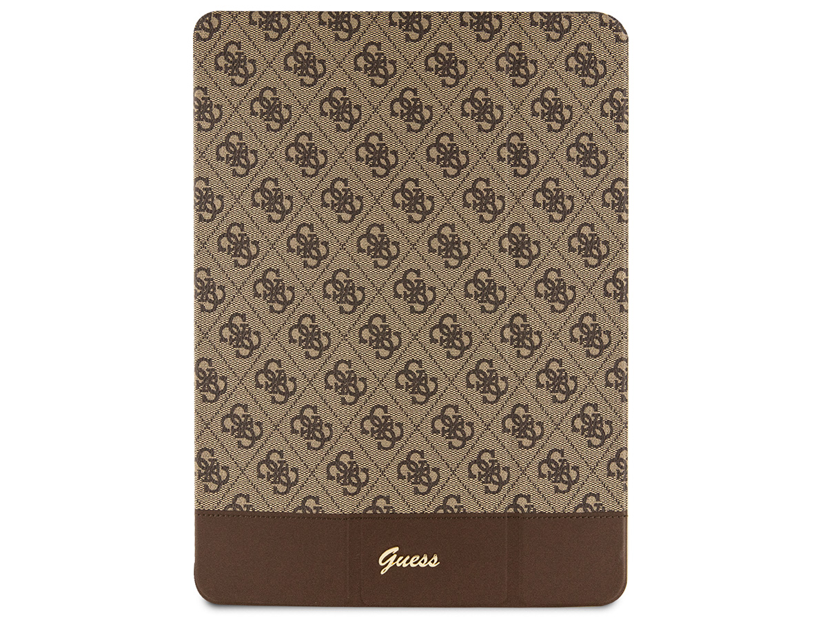 Guess 4G Monogram Folio Case Bruin - iPad Pro 12.9/Air 13 hoesje