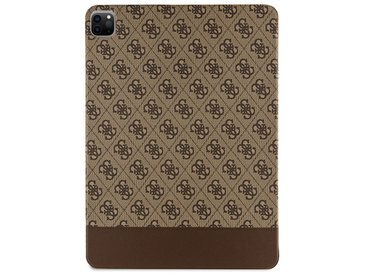 Guess 4G Monogram Folio Case Bruin - iPad Pro 12.9/Air 13 hoesje