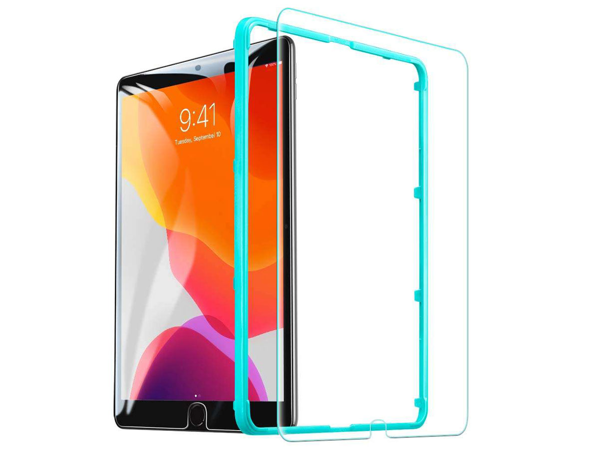 iPad 10.2 Screen Protector Glas met Montage Frame