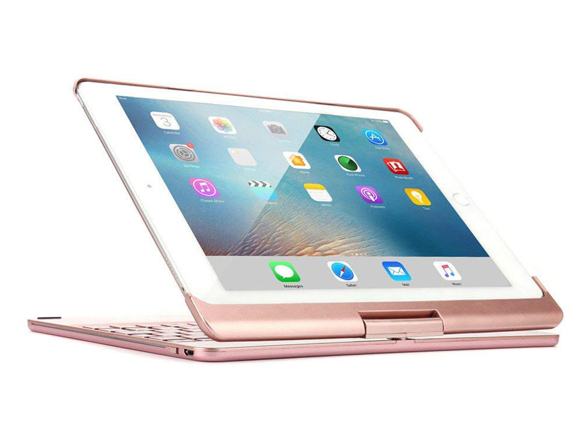 Bluetooth Toetsenbord Case 360 Rosé - iPad 9,7