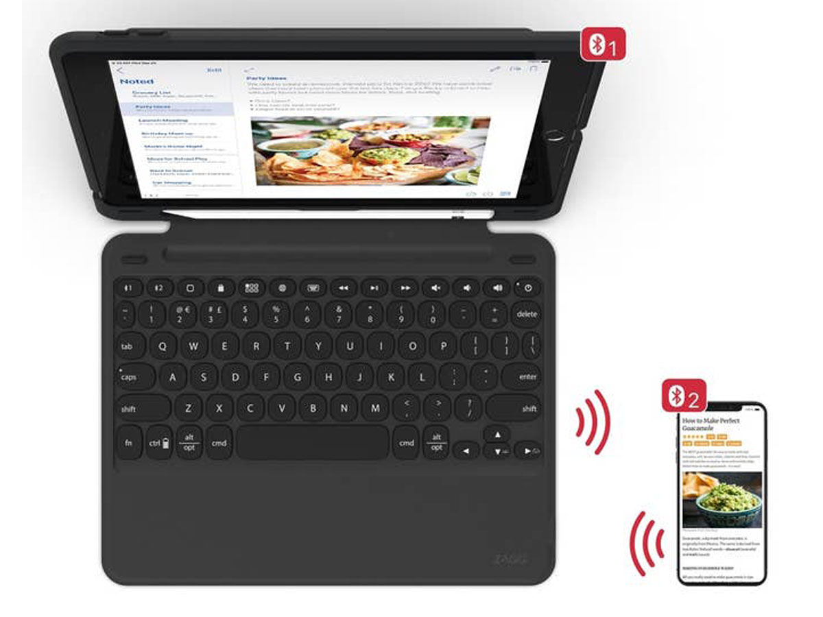 ZAGG Slim Book Go Keyboard Case QWERTY - iPad 9.7 Toetsenbord Hoesje