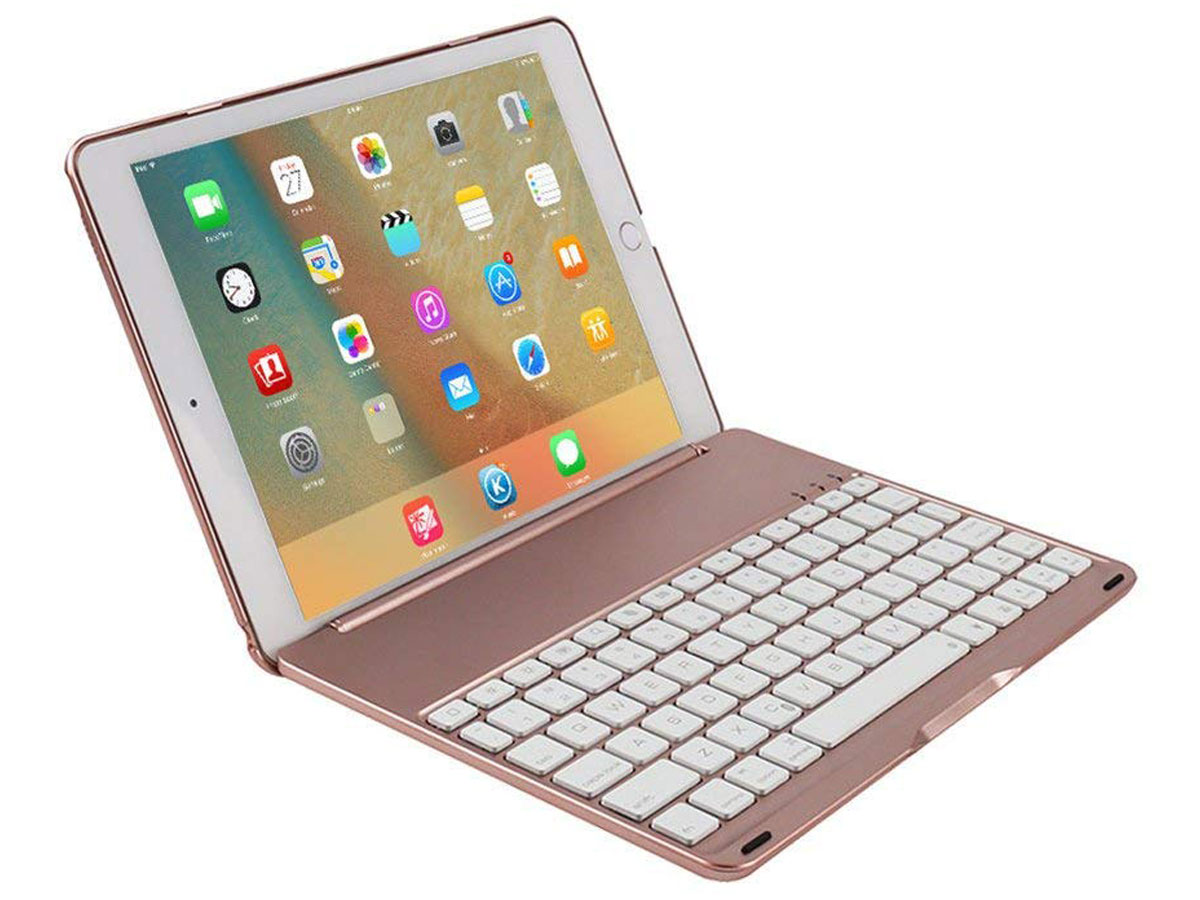 handelaar tuberculose onderdelen iPad Air 2 Pro 9.7 Toetsenbord Hoes Keyboard Case Rosé