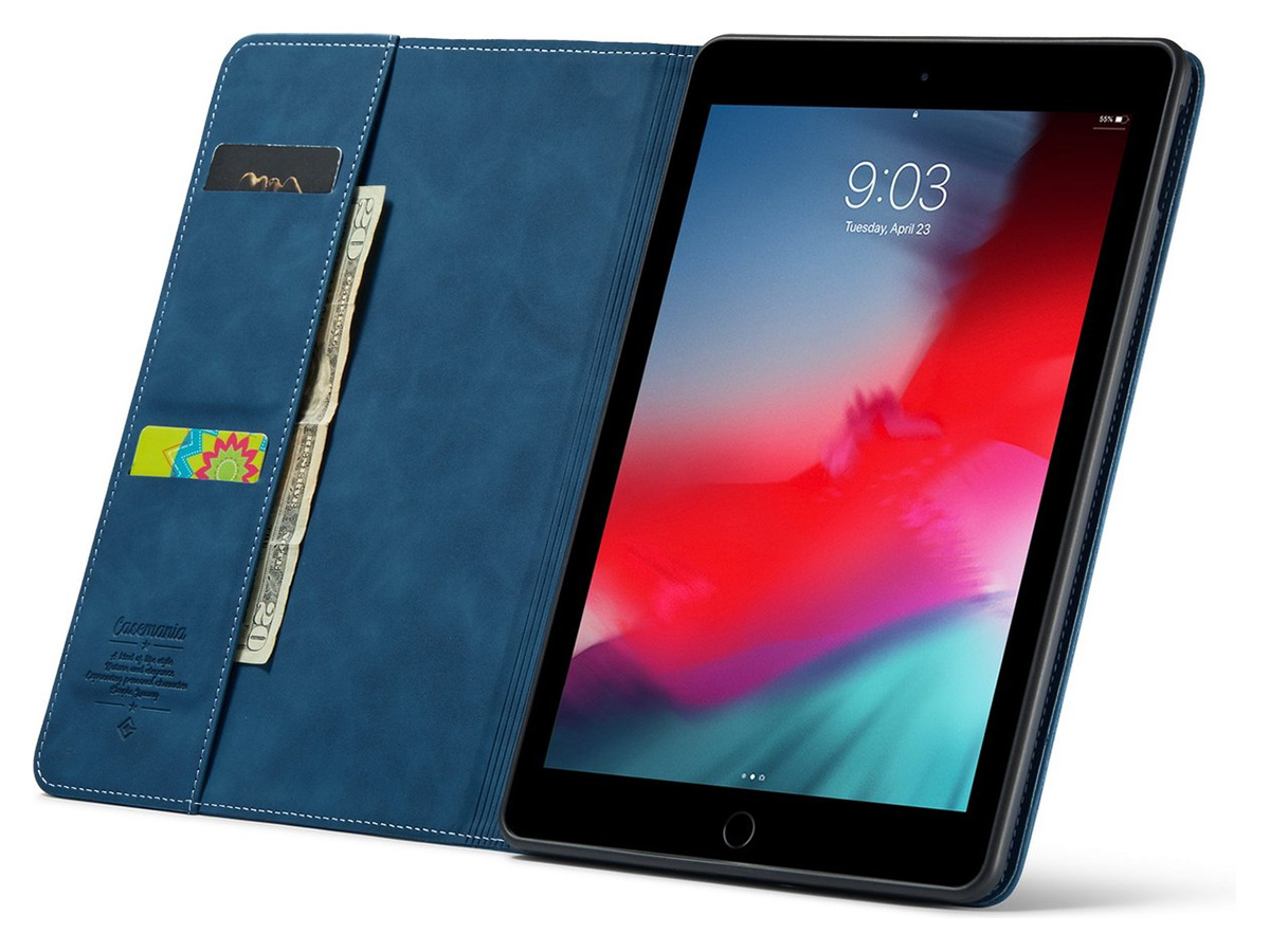CaseMe Slim Stand Folio Case Donkerblauw - iPad Air 2 hoesje