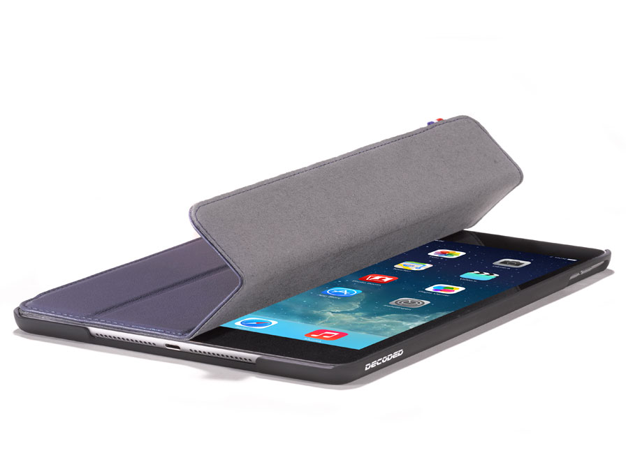 Decoded iPad Air 2 Hoesje Slim Cover Leren Case (Navy)