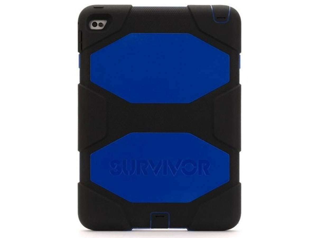 Griffin Survivor Case Zwart/Blauw - Heavy Duty iPad Air 2 hoesje