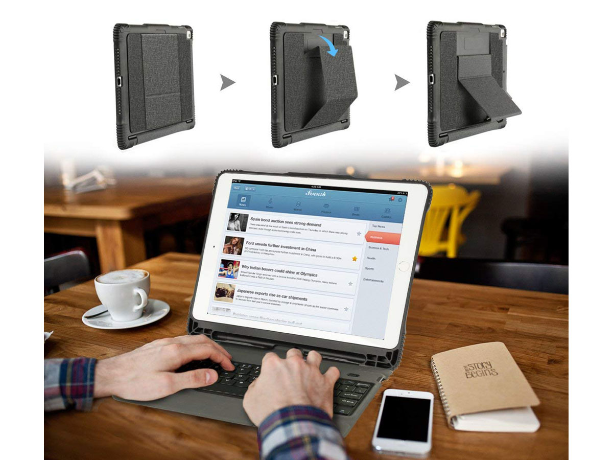 Rugged Keyboard Case iPad Air 3 2019 Toetsenbord Hoesje 