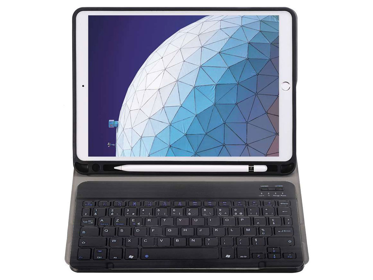 Keyboard Case QWERTY - iPad Air 3 2019 Toetsenbord Hoesje (Pencil)