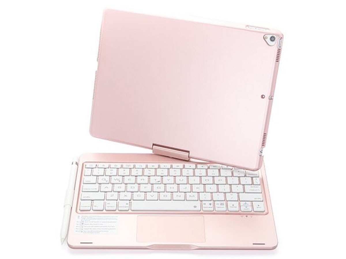 Toetsenbord Case 360 met Muis Trackpad Rosé - iPad Air 3 2019 Hoesje