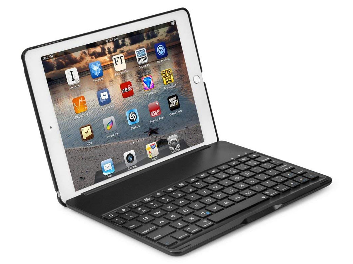 kapperszaak heroïsch stel voor iPad mini 5 Toetsenbord Hoes Keyboard Laptop Case Zwart