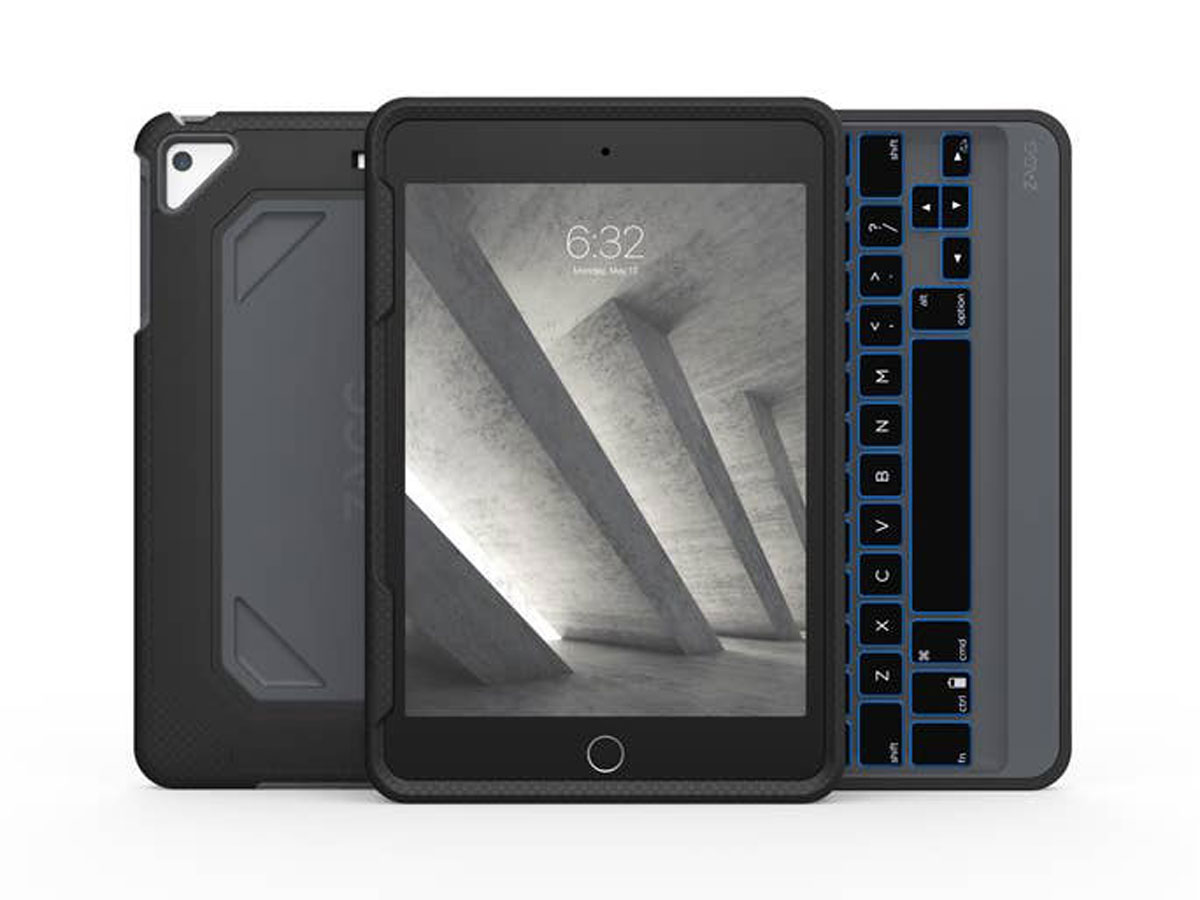 ZAGG Rugged Book Keyboard Case QWERTY - iPad Mini 5 Toetsenbord Hoesje