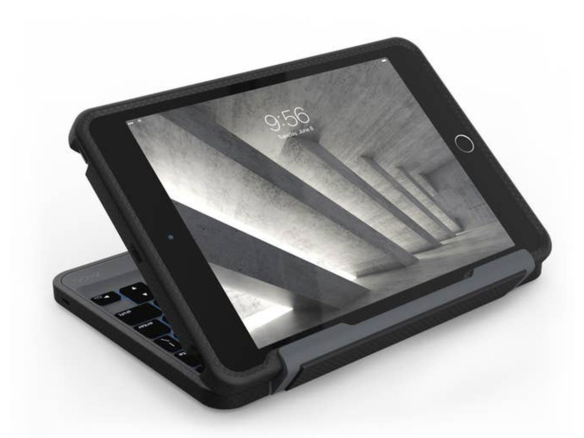 ZAGG Rugged Book Keyboard Case AZERTY - iPad Mini 5 Toetsenbord Hoesje