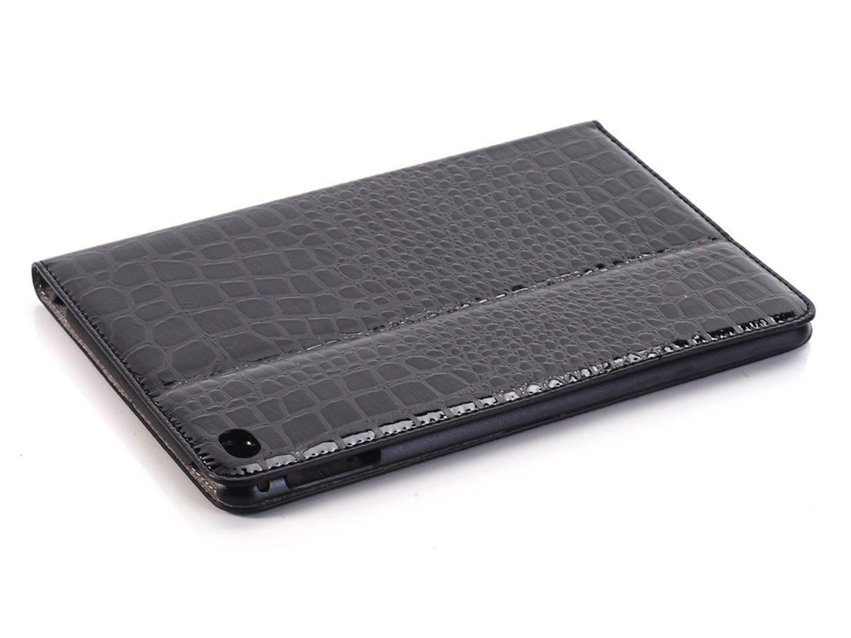 Crocodile Stand Case Zwart - iPad Mini 4 Hoesje
