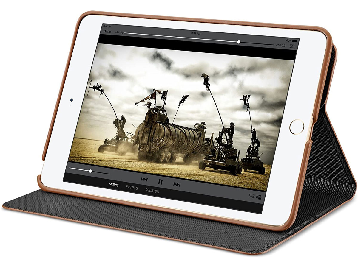 Sena Vettra Folio Bruin - Leren iPad Mini 4 hoesje