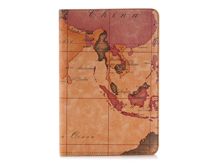Antique World Map Stand Case - iPad Mini 4 Hoesje