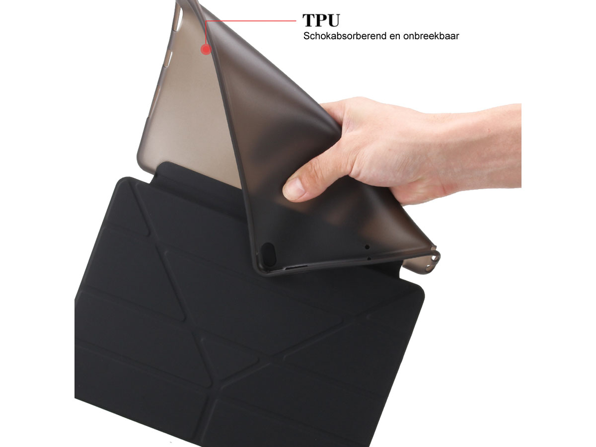 Origami Stand Case - iPad Pro 10.5 Hoesje (Zwart)