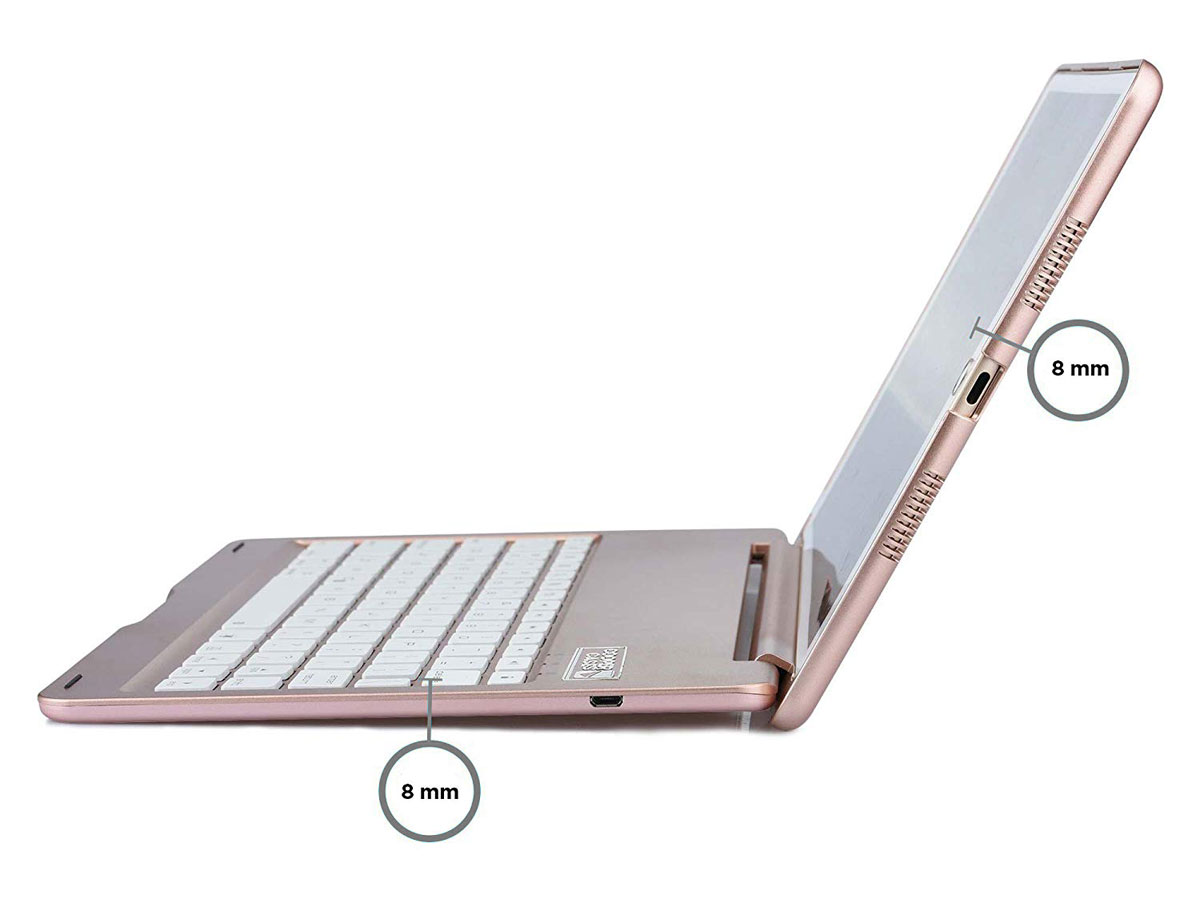 Bluetooth Toetsenbord Case Rosé - iPad Pro 10.5 Hoesje