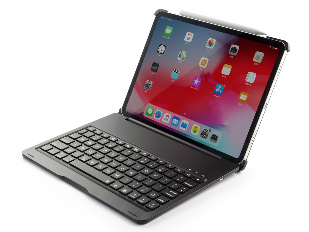 Bluetooth Toetsenbord Case Zwart - iPad Pro 11 2018 Hoesje