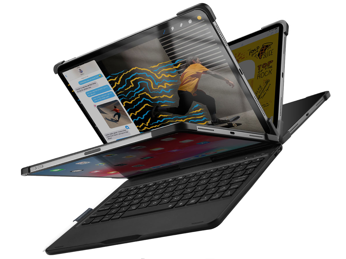 Bluetooth Toetsenbord Case 360 Zwart - iPad Pro 11 2018 Hoesje