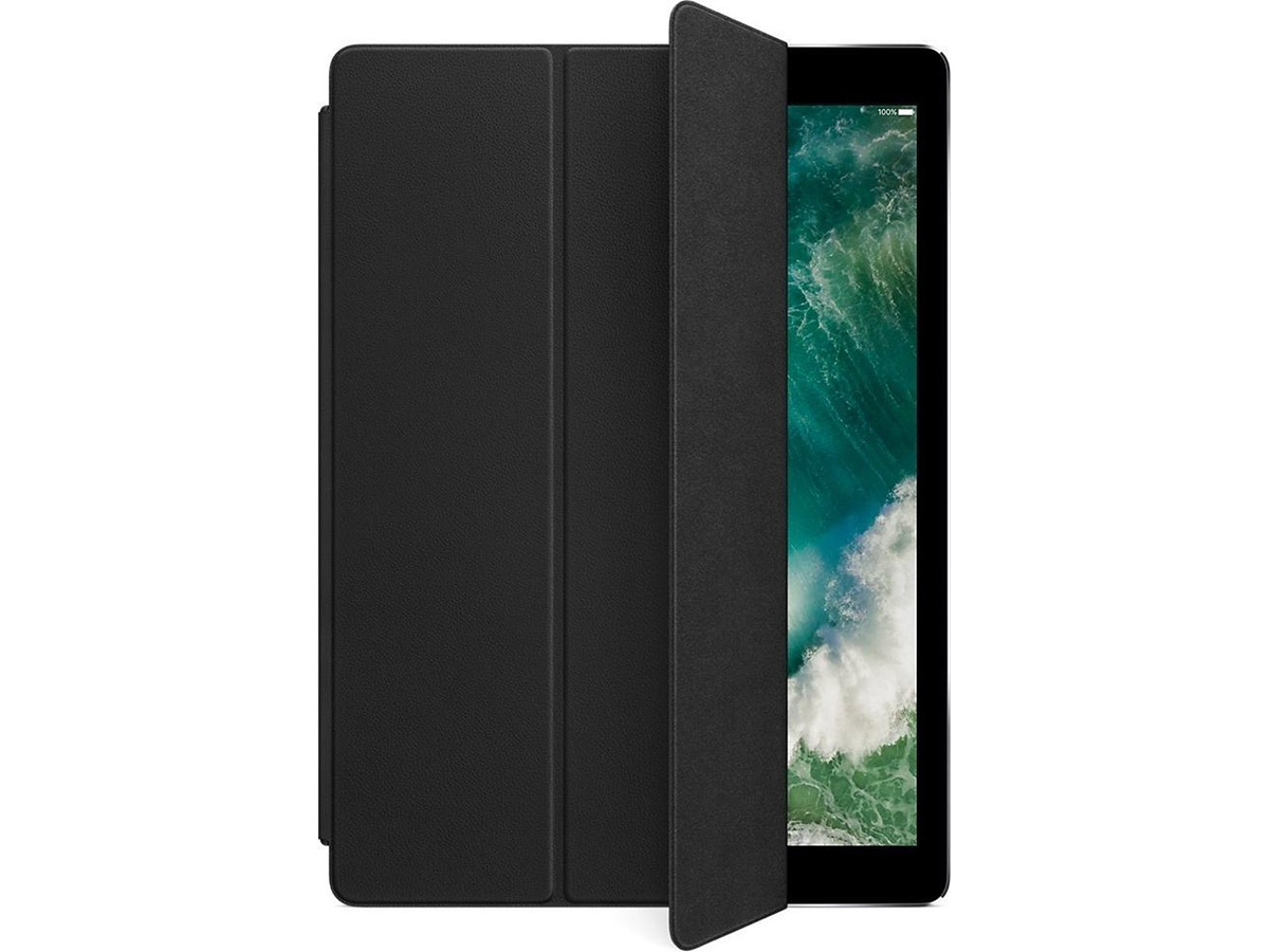 Apple Leather Smart Cover Zwart - Origineel iPad Pro 12.9 (2015/2017) hoesje
