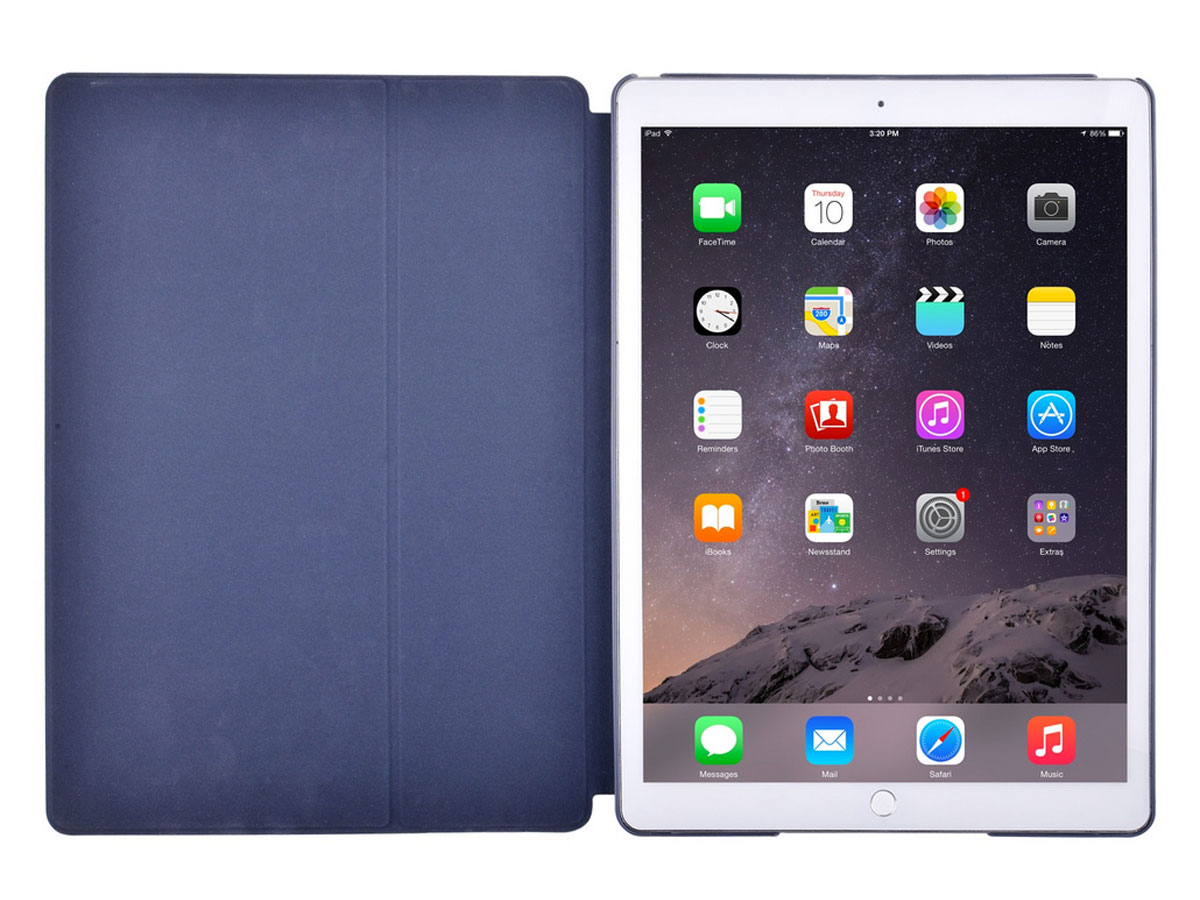 Comma Elegant Leather Case Blauw - iPad Pro 12.9 (2015/2017) hoesje