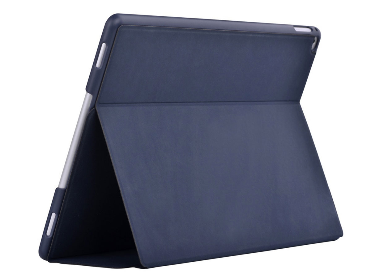 Comma Elegant Leather Case Blauw - iPad Pro 12.9 (2015/2017) hoesje