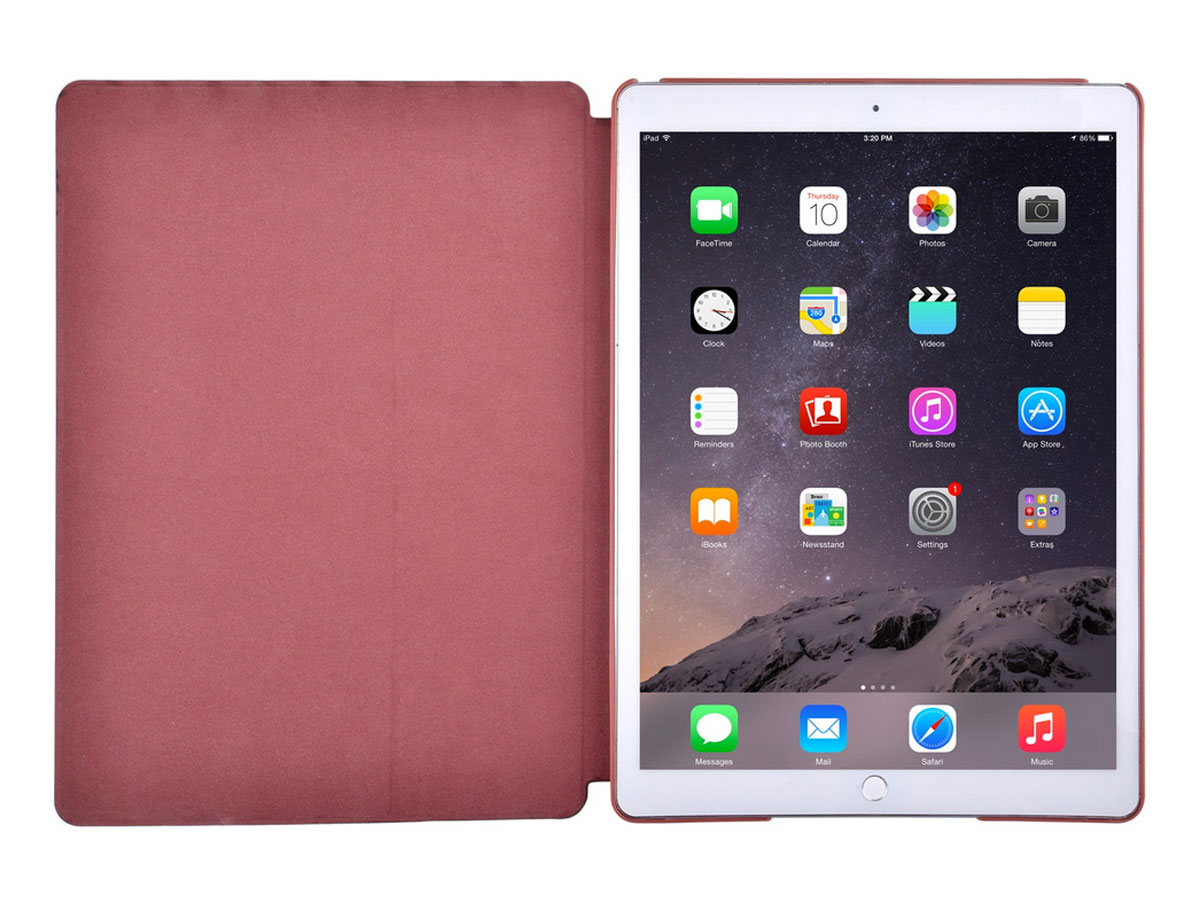 Comma Elegant Leather Case Rood - iPad Pro 12.9 (2015/2017) hoesje