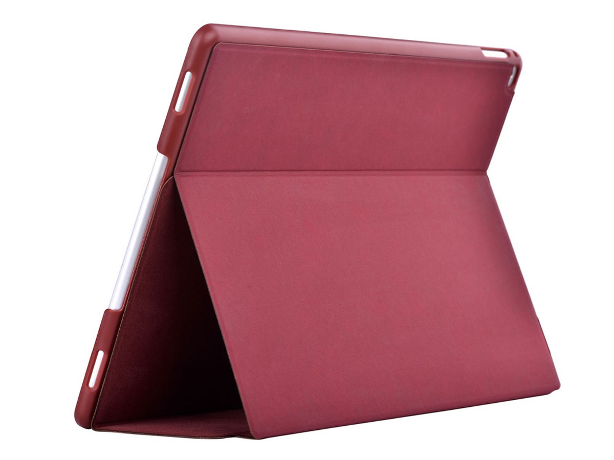 Comma Elegant Leather Case Rood - iPad Pro 12.9 (2015/2017) hoesje