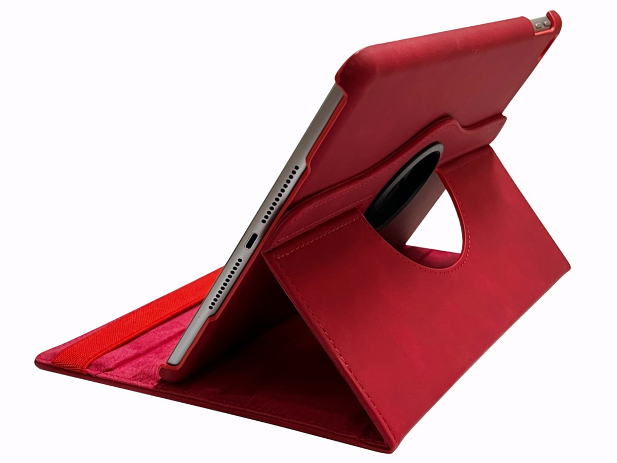 Vintage Draaibare Swivel Stand Case Rood - iPad Pro 12.9 (2015/2017) Hoesje