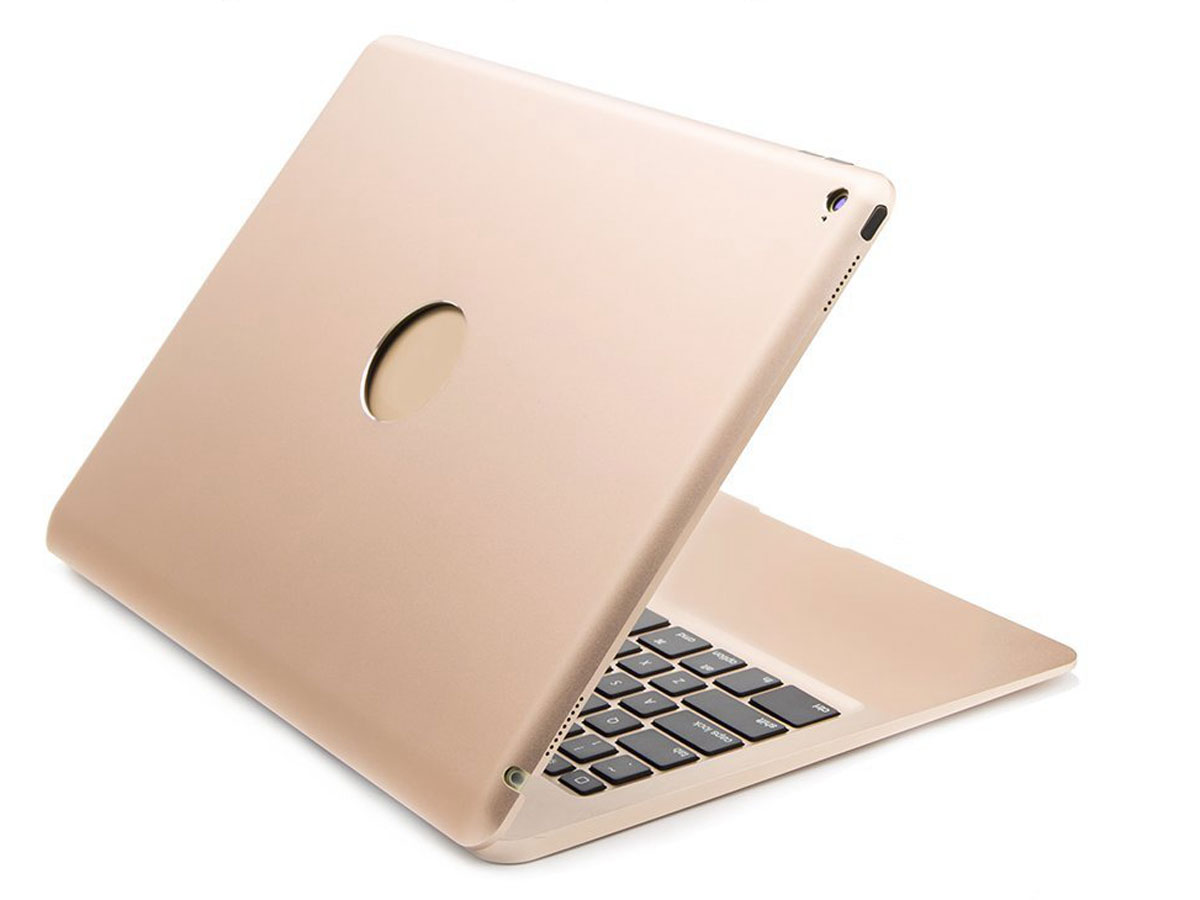 Bluetooth Toetsenbord Case Goud - iPad Pro 12.9 (2015/2017) Hoesje