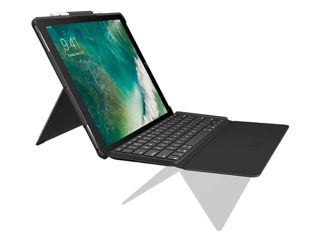 Logitech Slim Combo Keyboard Case - iPad Pro 12.9 Toetsenbord Hoesje (AZERTY)